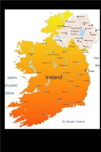 Map of Ireland Journal: 150 Page Lined Notebook/Diary