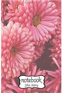 Notebook Journal Dot-grid Pink Flower