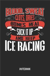 Blood Sweat clots dries. Shut up and keep Ice Racing