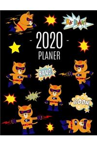 Superheld Katze Planer 2020