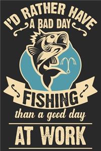 I'd rather have a bad day fishing than a good day at work