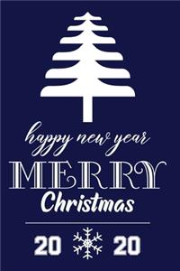 Happy New Year Merry Christmas 2020 Notebook