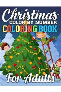 Christmas Color By Number Coloring Book for adults