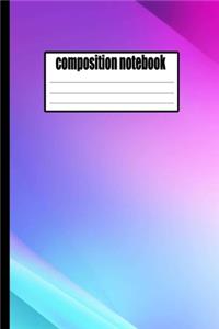 bullet journal Galaxy composition notebook: - Wide Blank Lined Workbook for Teens Kids Students Girls for Home School College for Writing Notes