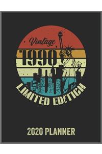 Vintage 1990 Limited Edition 2020 Planner