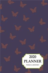 2020 Planner Weekly And Monthly: 2020 Planner Butterfly Design