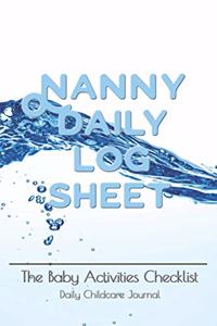 Nanny daily log sheet