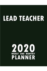 Lead Teacher 2020 Weekly and Monthly Planner