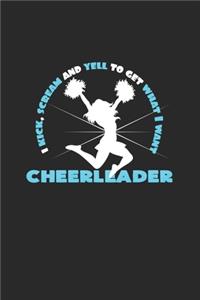 Cheerleader scream and yell