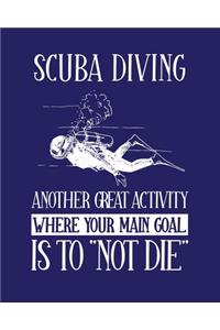 Scuba Diving Another Great Activity Where the Main Goal Is to Not Die