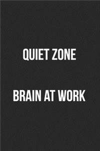 Quiet Zone Brain At Work