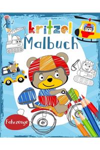 Kritzel Malbuch Fahrzeuge
