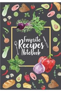 Favorite Recipes Notebook