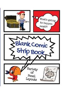 Blank Comic Strip Book Pirates