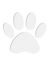 Print of Paper Cut Dog Paws