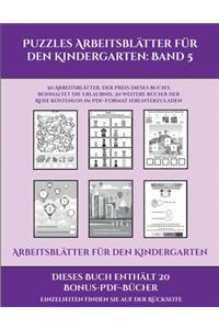 Arbeitsblätter für den Kindergarten (Puzzles Arbeitsblätter für den Kindergarten