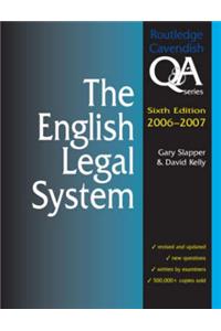 English Legal System Q&A: 2006-2007
