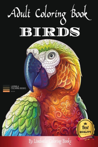 Adult Coloring Boosk Birds