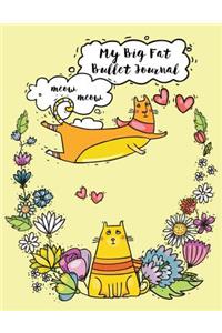 My Big Fat Bullet Journal for Cat Lovers Funny Flying Cartoon Cat 6