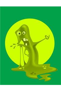 Slime Notebook: Lined Journal - Composition Book - 8.5 X 11 Paper - College / Narrow Ruled - 100 Pages