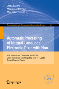 Automatic Processing of Natural-Language Electronic Texts with Nooj