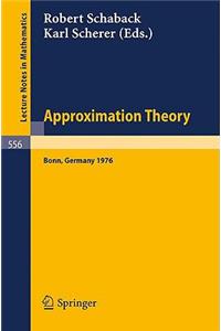 Approximation Theory