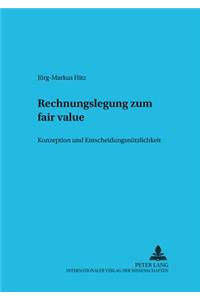 Rechnungslegung zum fair value