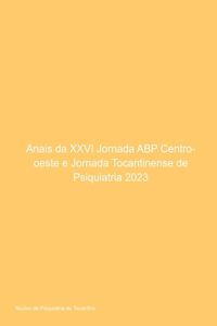 Anais Da Xxvi Jornada Abp Centro-oeste E Jornada Tocantine