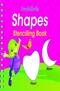 Purple Turtle Shapes Stencilling Book