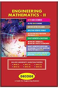 DECODE Engineering Mathematics - II for AKTU (SEM-II COMMON Course-2016)