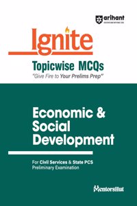 Arihant Ignite Series for UPSC Prelims- Topicwise MCQs for Economics & Social Development | For Civil Services & State PCS Prelims