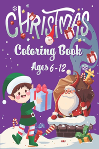 christmas coloring book ages 6-12