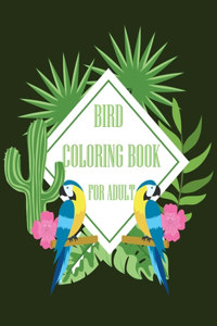 Bird Coloring Book for Adult