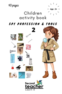 Spy Profession and Tools;children Activity Book-2