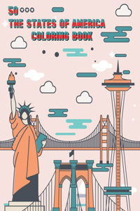 50 the States of America Coloring Book