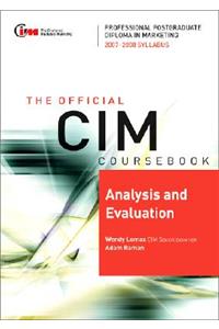 CIM Coursebook 07/08 Analysis and Evaluation
