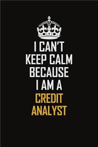 I Can't Keep Calm Because I Am A Credit Analyst