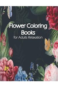 Flower Coloring Book for Adults Relaxation