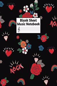 Blank Sheet Music Notebook