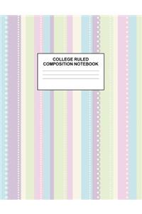 College Ruled Composition Notebook