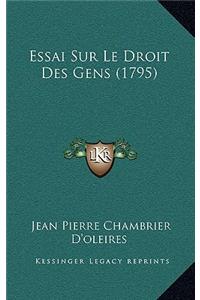 Essai Sur Le Droit Des Gens (1795)