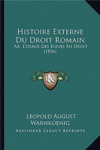 Histoire Externe Du Droit Romain