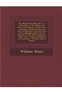 The Magistrate's Manual
