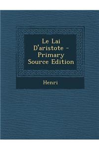 Le Lai D'Aristote - Primary Source Edition