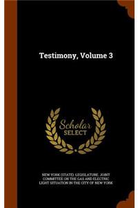 Testimony, Volume 3