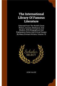 International Library Of Famous Literature