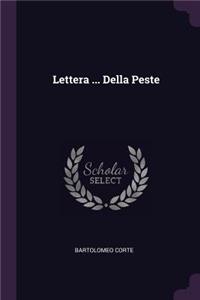 Lettera ... Della Peste