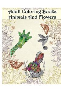 Adult Coloring Books Animals And Flowers
