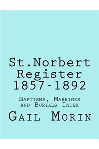 St.Norbert, Manitoba Register 1857-1892