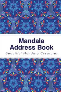 Mandala Address Book: Blue Mandala Design - Contacts, Addresses, Phone Numbers, Emails & Birthday